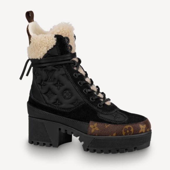 LOUIS VUITTON LAUREATE PLATFORM (Shearling) DESERT BOOT ...BELLA! - Picture 1 of 10